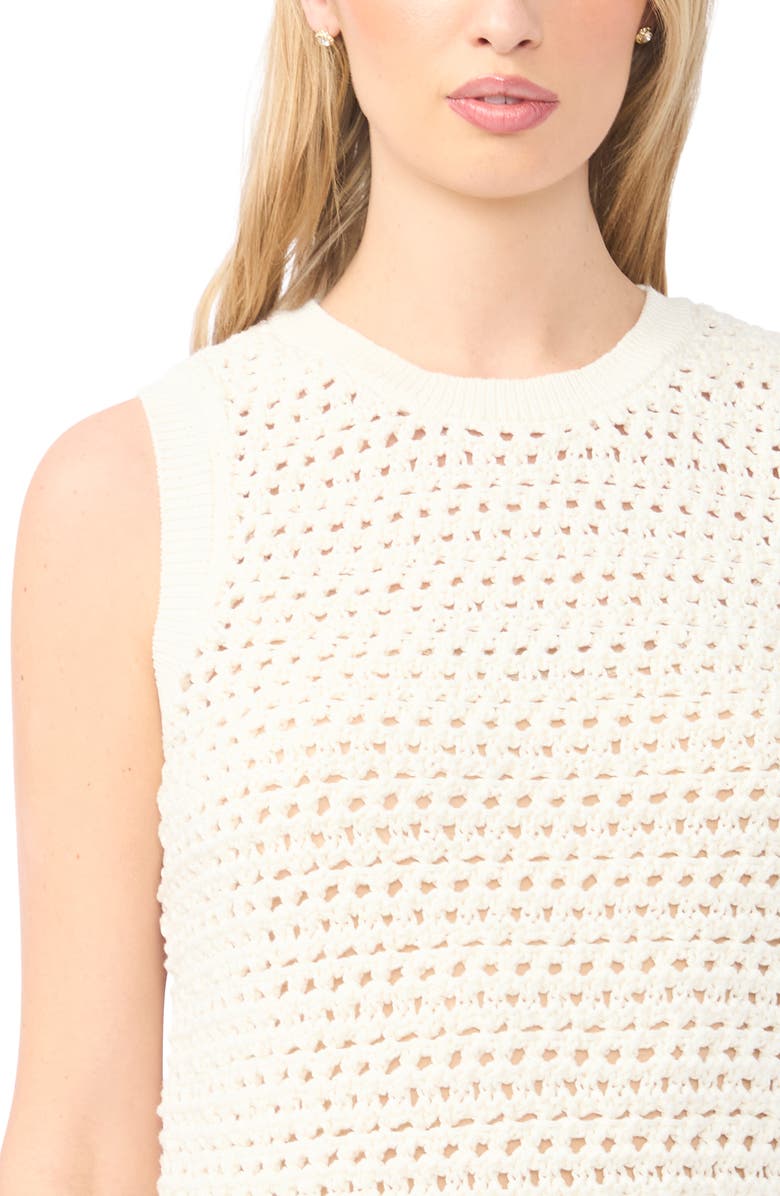 Halogen<sup>®</sup> Open Stitch Sweater Tank, Alternate, color, Eggnog