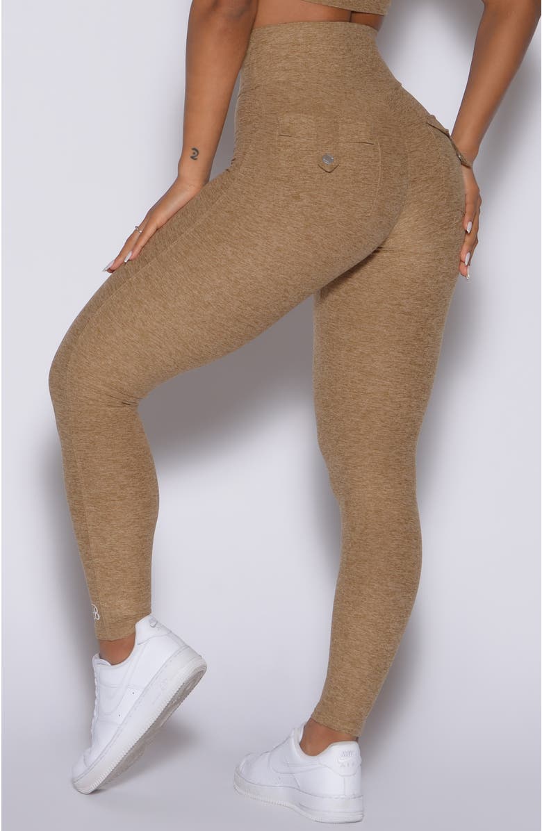 Bombshell Sportswear Pocket Pop Leggings, Alternate, color, Caramel