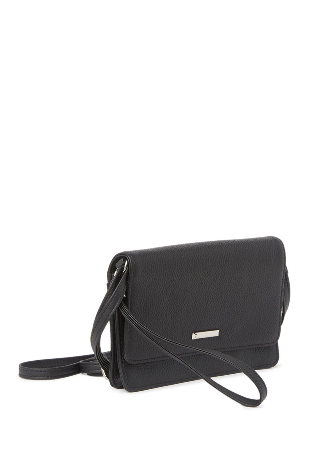 MUNDI SMALL LEATHER GOODS Kimberly Leather Crossbody Wristlet Bag, Alternate, color, 