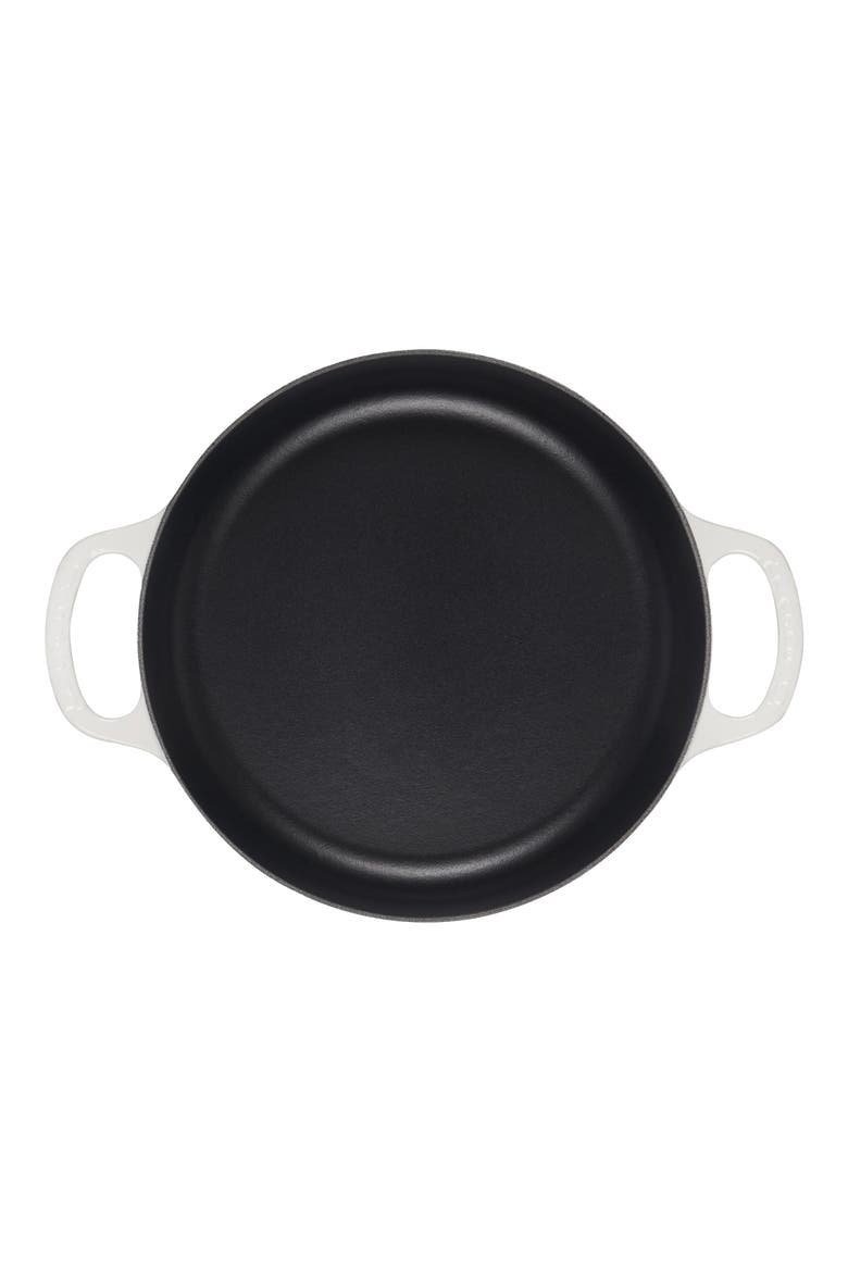 Signature Enamel Cast Iron Everyday Pan, Alternate, color, WHITE
