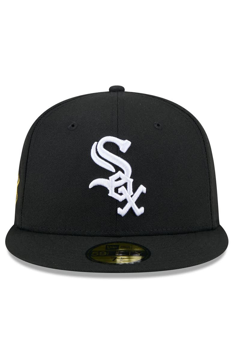 New Era Men's New Era  Black Chicago White Sox 2025 Jackie Robinson Day 59FIFTY Fitted Hat, Alternate, color, 
