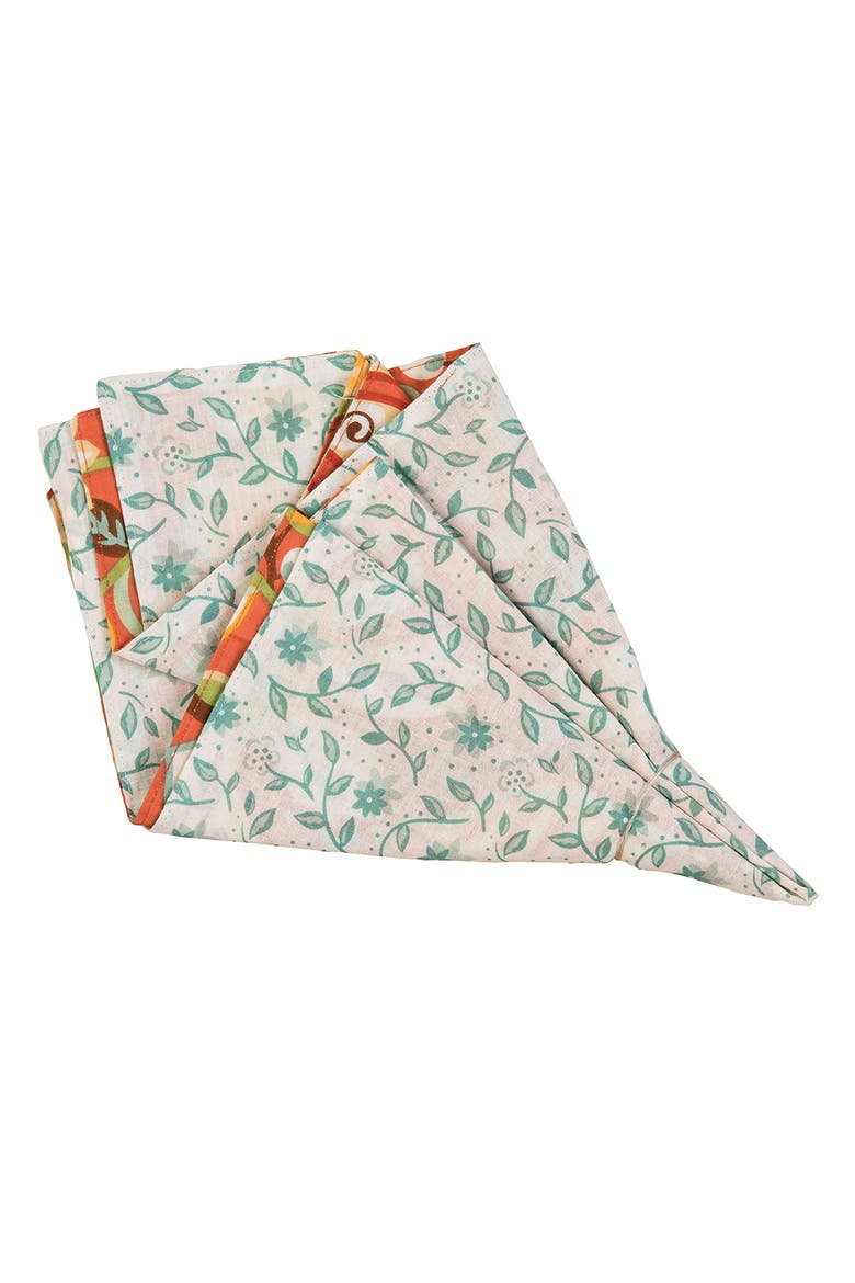 Ghisella Cotton Reversible Napkin Set6, Main, color, White