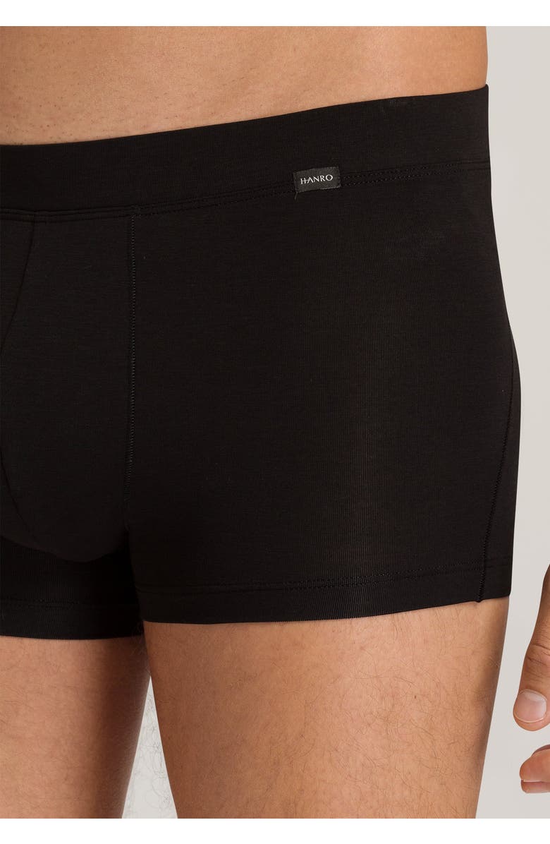Hanro Natural Function TENCEL and Cotton Boxer Brief, Alternate, color, Black