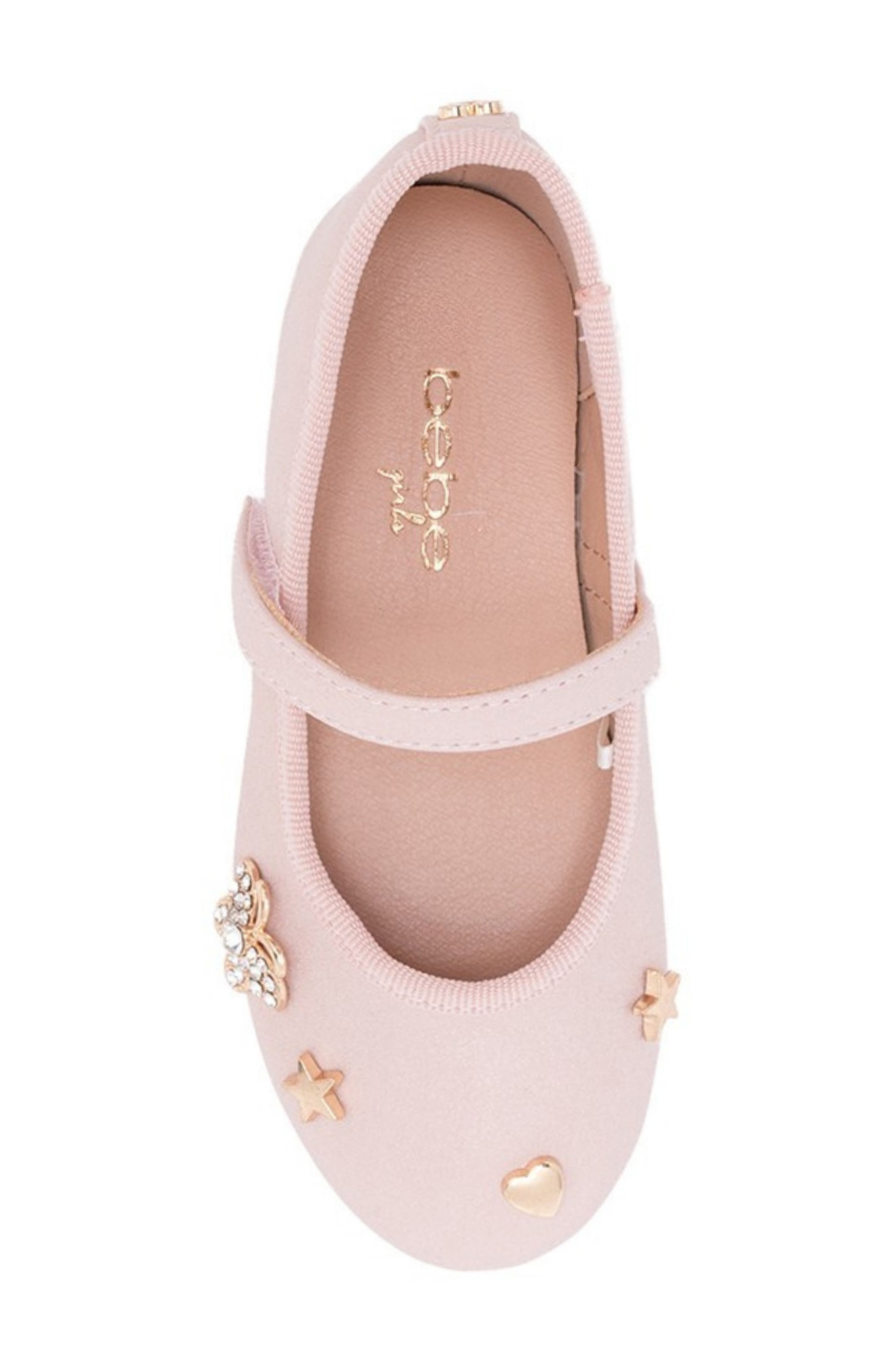 Kids' Embellished Charm Mary Jane Flat, Alternate, color, BLUSH