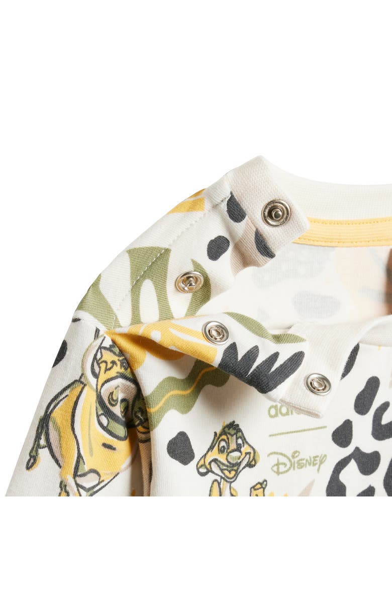 adidas x Disney Kids' 'The Lion King' Crewneck Sweatshirt & Joggers Set, Alternate, color, 