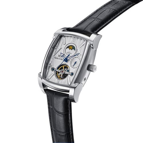 Heritor Automatic Valentin Mens Automatic Watch With Date In Black