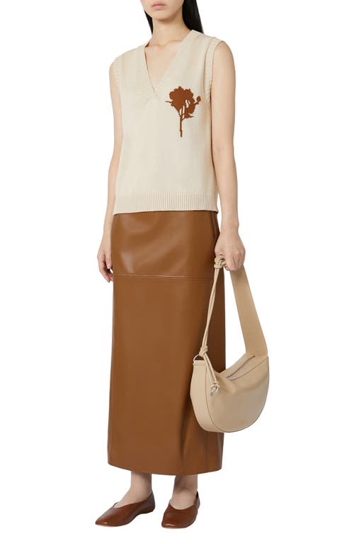 Weekend Max Mara Bacio Cotton Sweater Vest In White