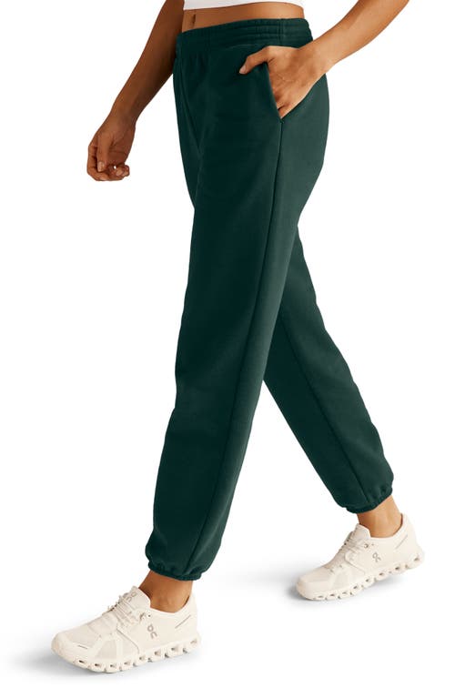 Beyond Yoga On The Go Cotton Blend Joggers In Green