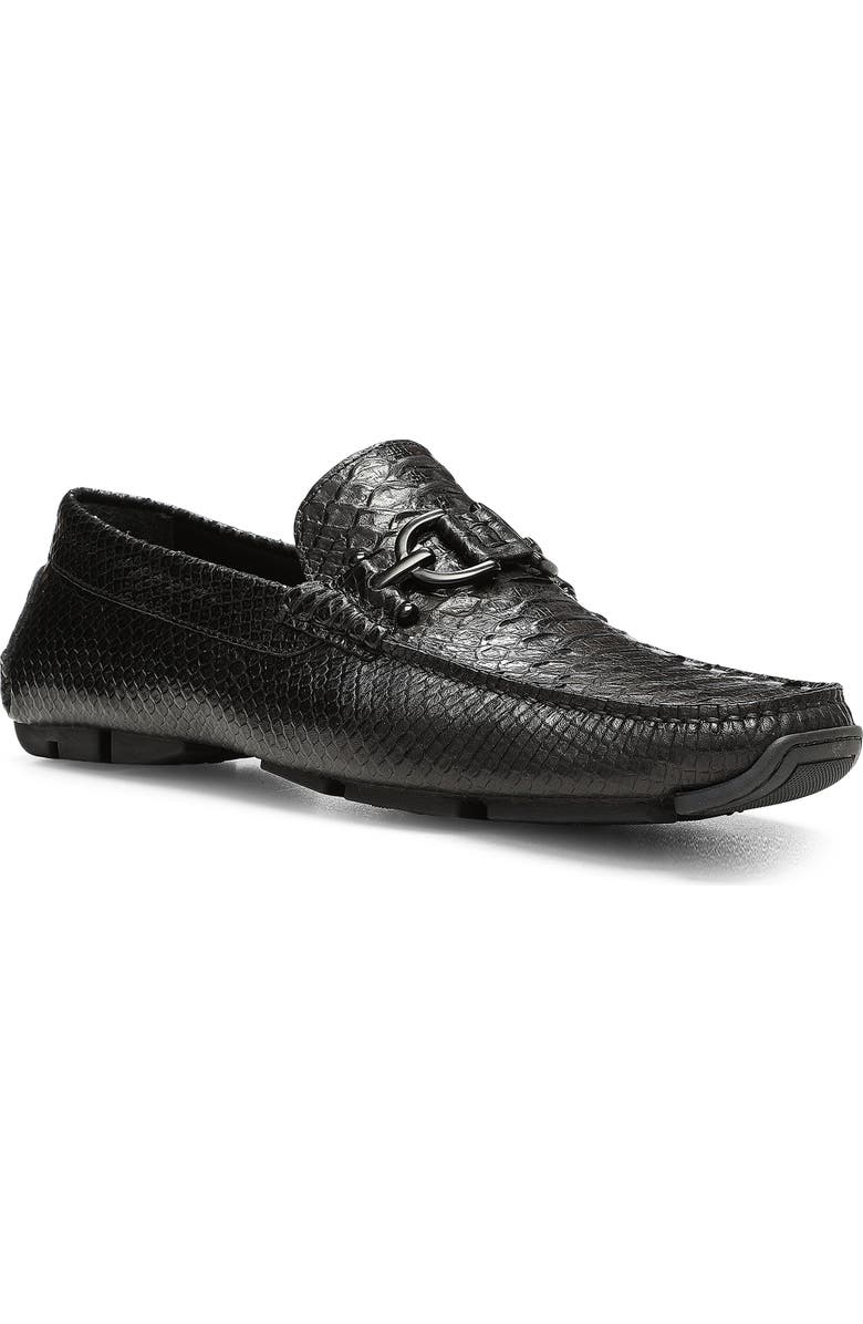 Donald Pliner Dacio II Snakeskin Embossed Driving Loafer, Main, color,