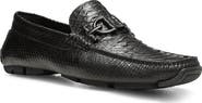 Donald Pliner Dacio II Snakeskin Embossed Driving Loafer