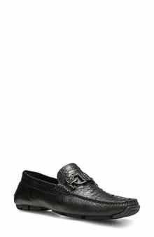 Donald Pliner Dacio II Snakeskin Embossed Driving Loafer