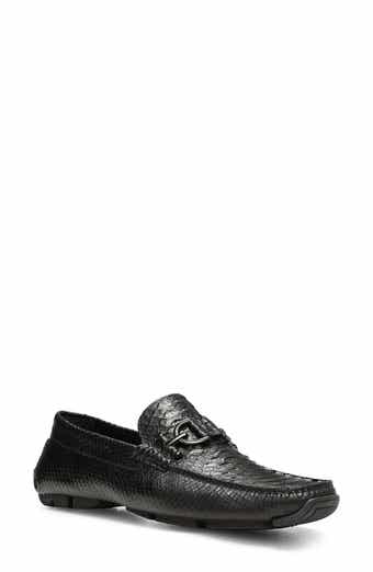 Donald Pliner Dacio II Snakeskin Embossed Driving Loafer