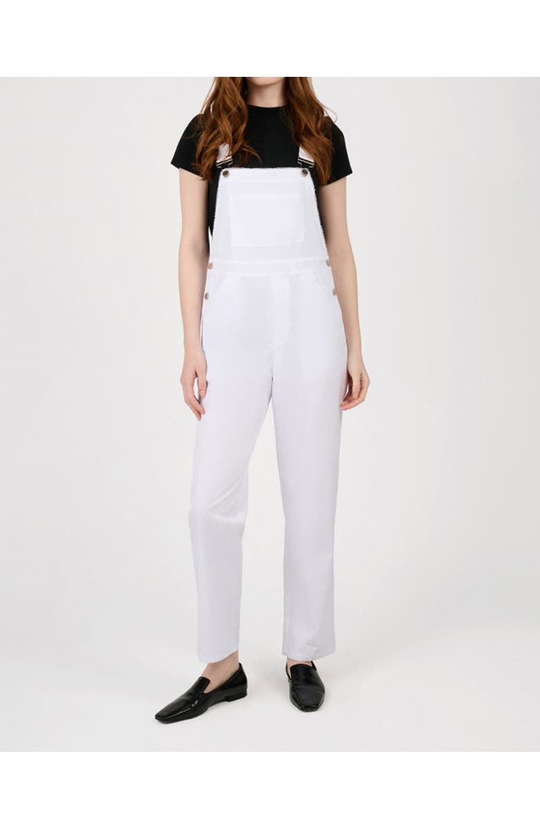 WeWoreWhat Basic Straight Leg Overall, Main, color, Classic White