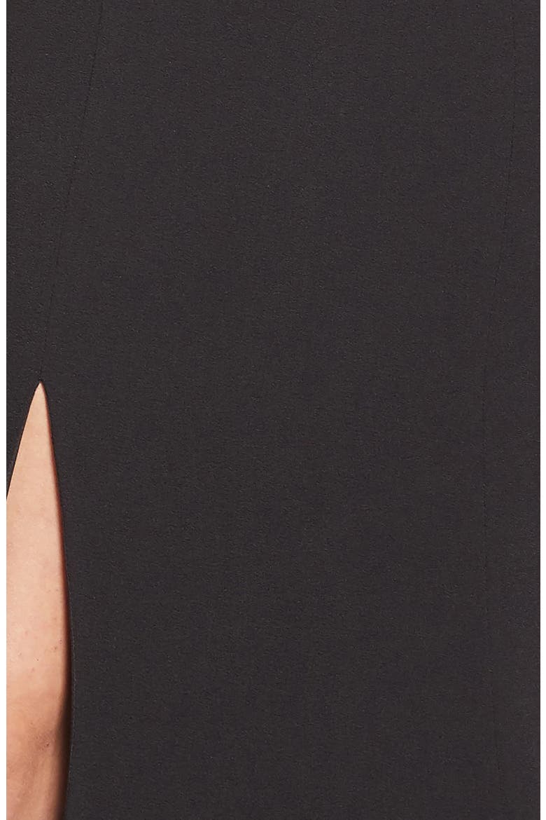 Ellen Strapless Trumpet Gown, Alternate, color, BLACK