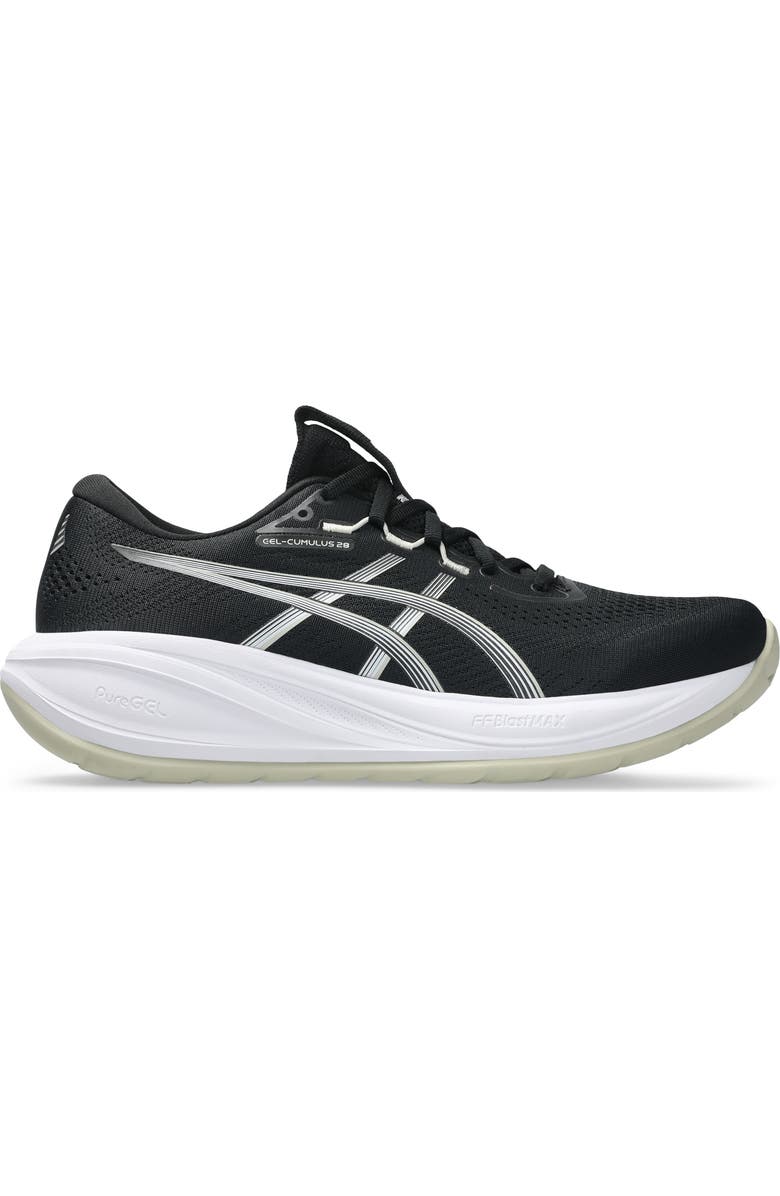 ASICS<sup>®</sup> GEL-CUMULUS<sup>®</sup> 28 Running Shoe, Alternate, color, Black/ White