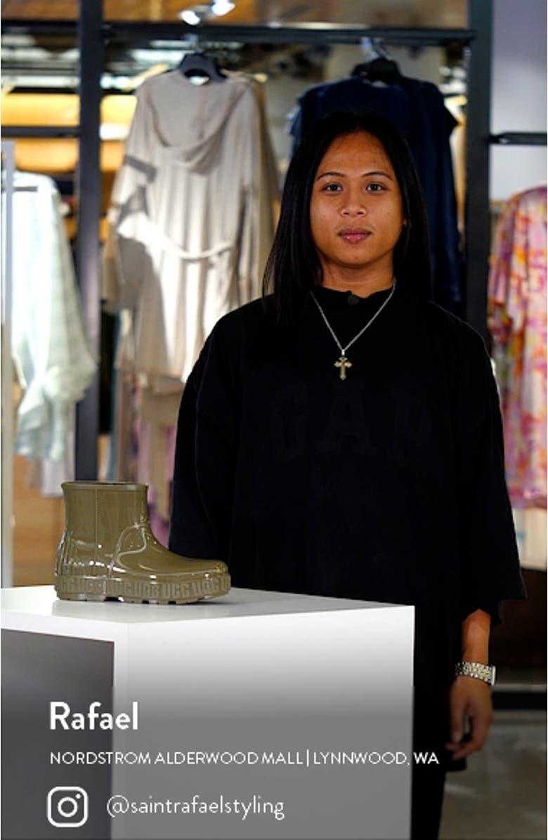 Drizlita Genuine Shearling Lined Rain Boot, sales video thumbnail