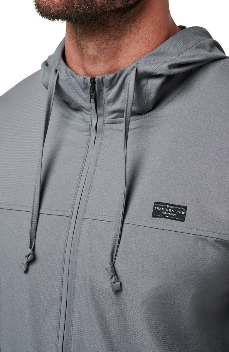 TravisMathew Wanderlust Hooded Jacket, Alternate, color, Quiet Shade