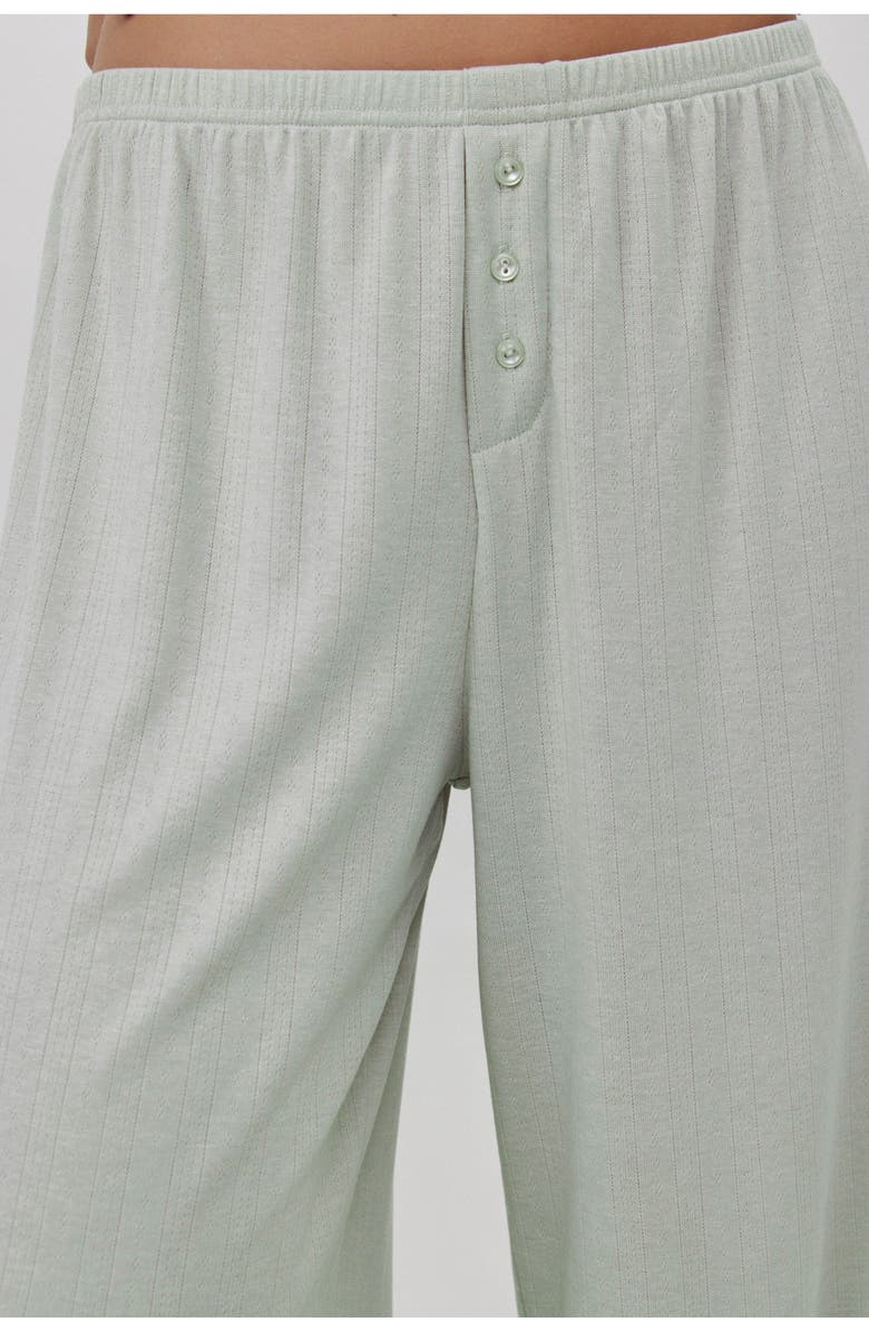 Gottex Beach Life Daydream Pointelle Loungewear Boxer Bottoms, Alternate, color, Light-Green