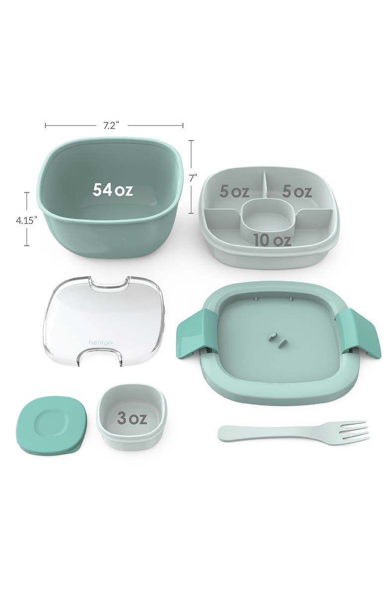 BENTGO All-in-One Salad Container, Alternate, color, Coastal Aqua