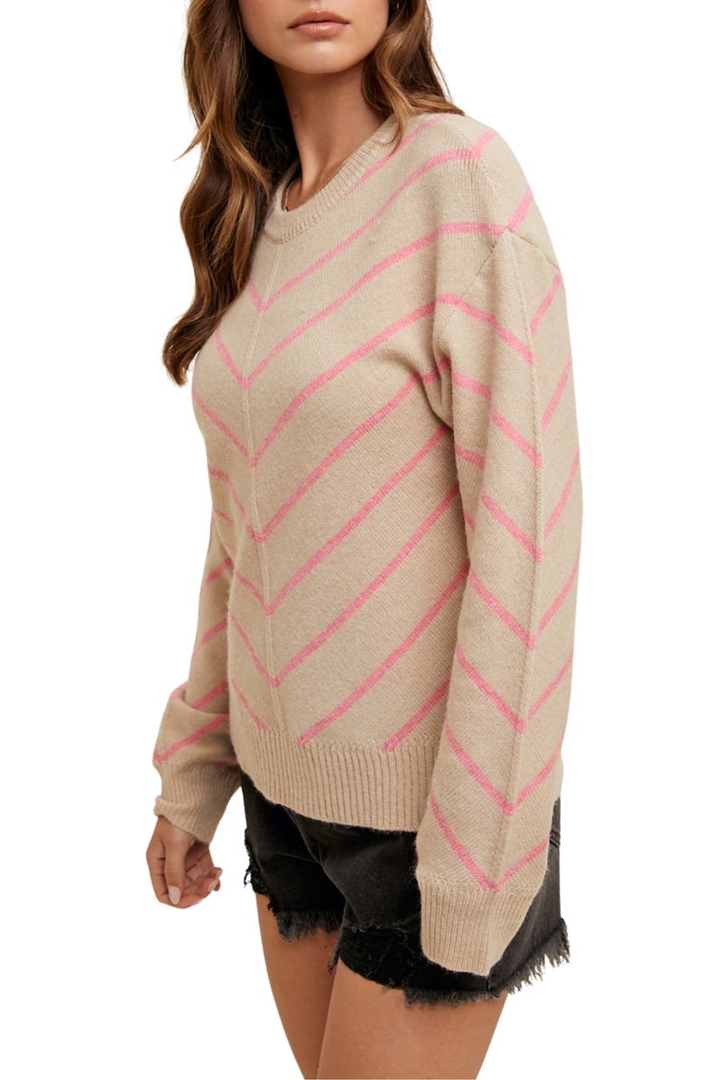 WISHLIST Chevron Knit Pullover Sweater, Alternate, color, 