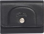 Longchamp Le Pliage Leather Flap Card Case