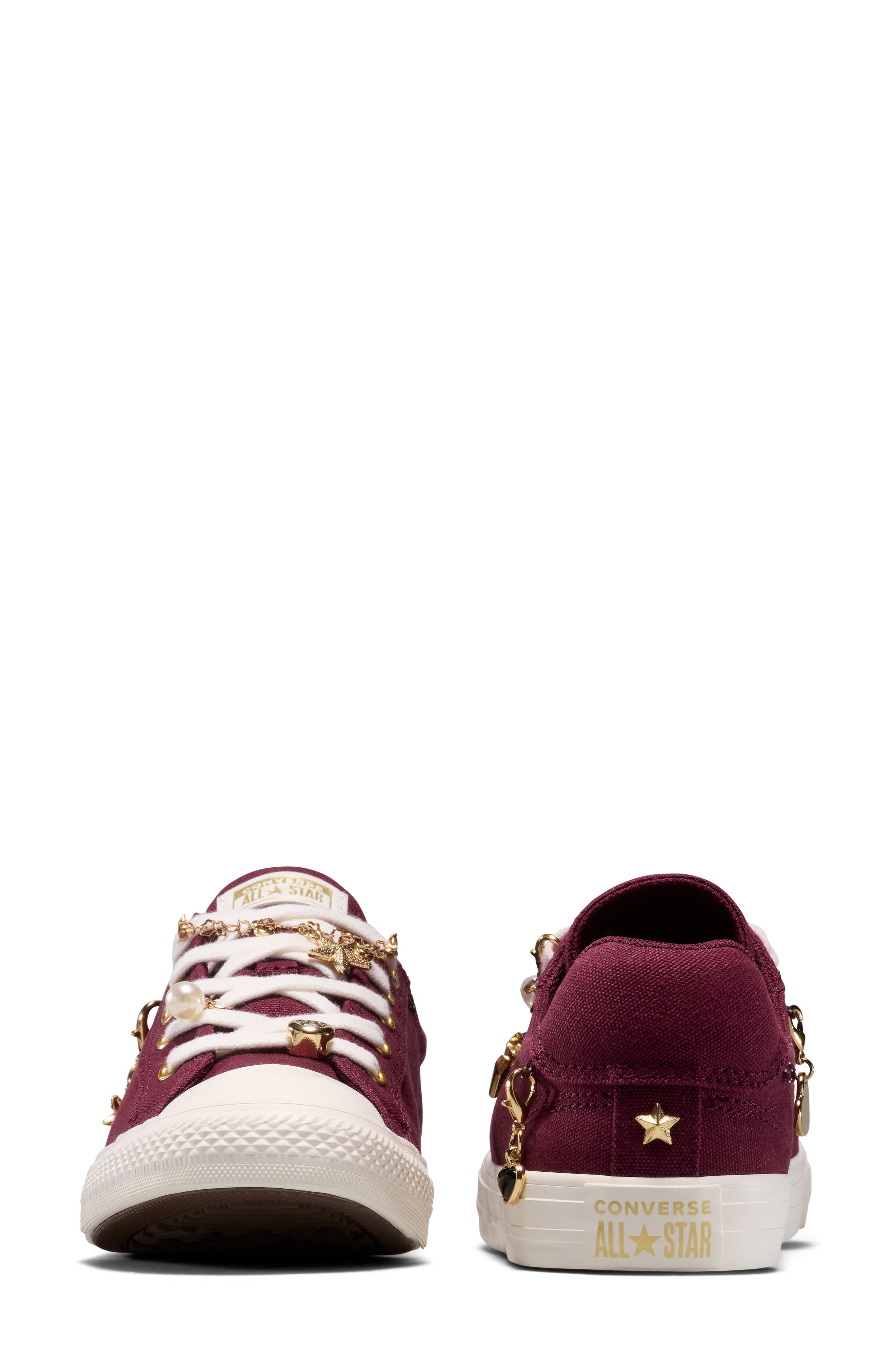 Converse Chuck Taylor<sup>®</sup> All Star<sup>®</sup> Dainty Lucky Charms Sneaker, Alternate, color, Deep Bordeaux/ Egret/ Gold