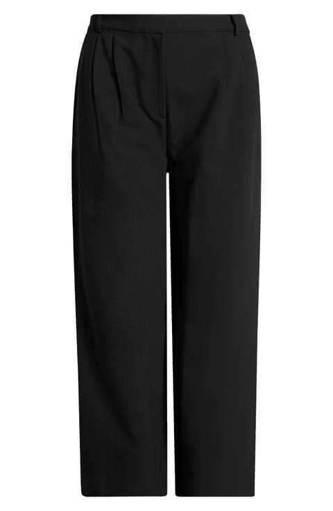 Icon Wide Leg Pleated Trousers