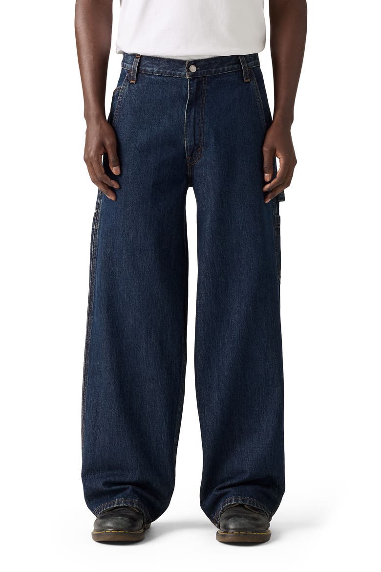 Extra Baggy Utility Wide Leg Jeans, Main, color, RINSE CRUSADER