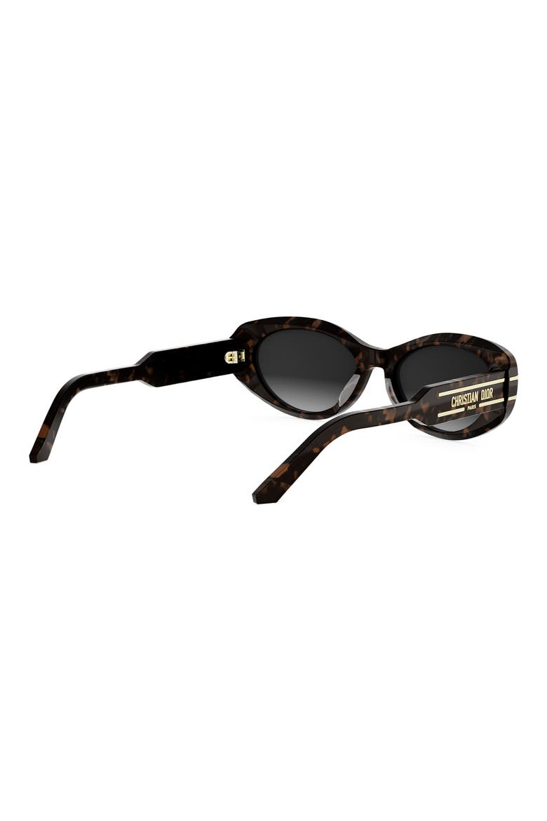 'DiorSignature B8U Butterfly Sunglasses, Alternate, color, DARK HAVANA / GRADIENT SMOKE