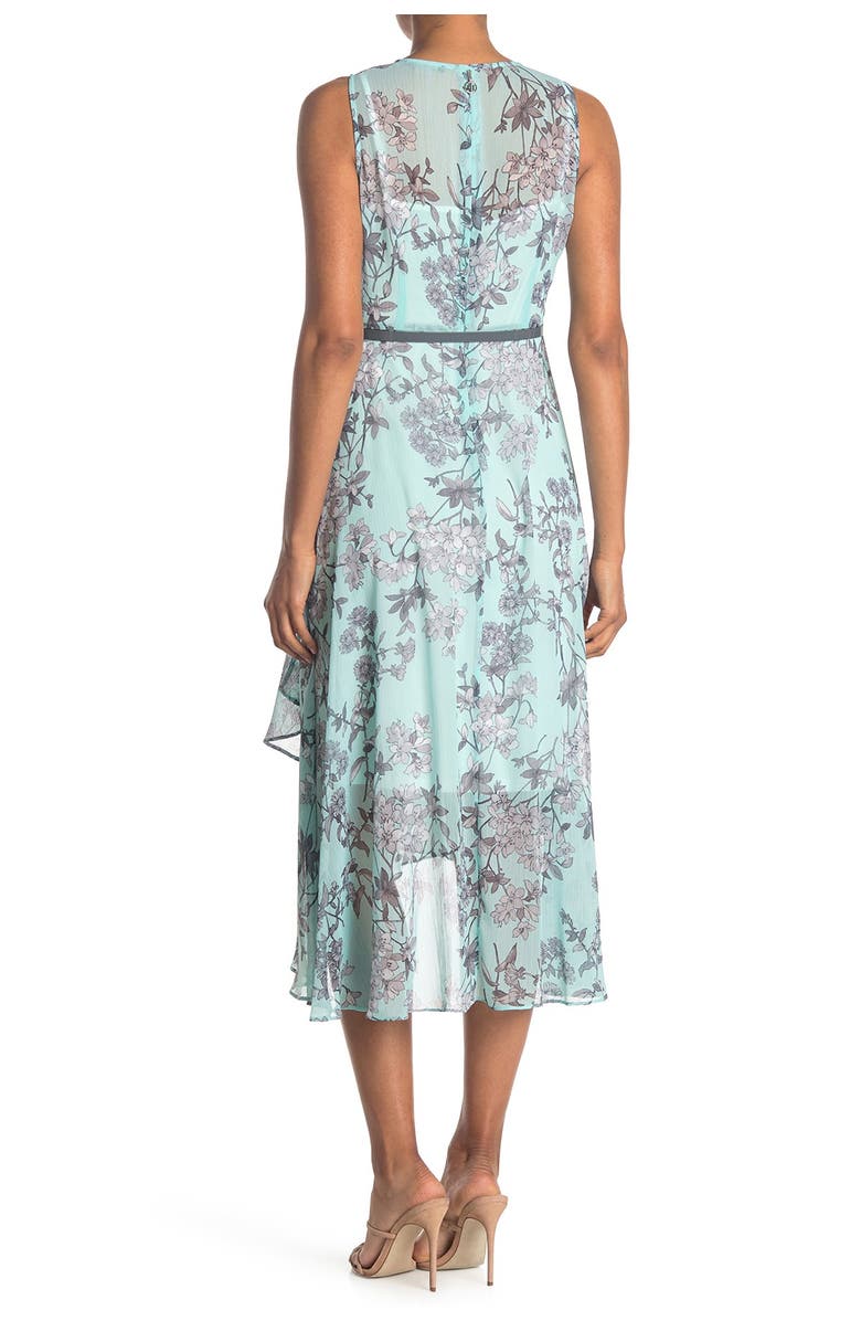 Tommy Hilfiger Floral Belted Chiffon Maxi Dress, Alternate, color,