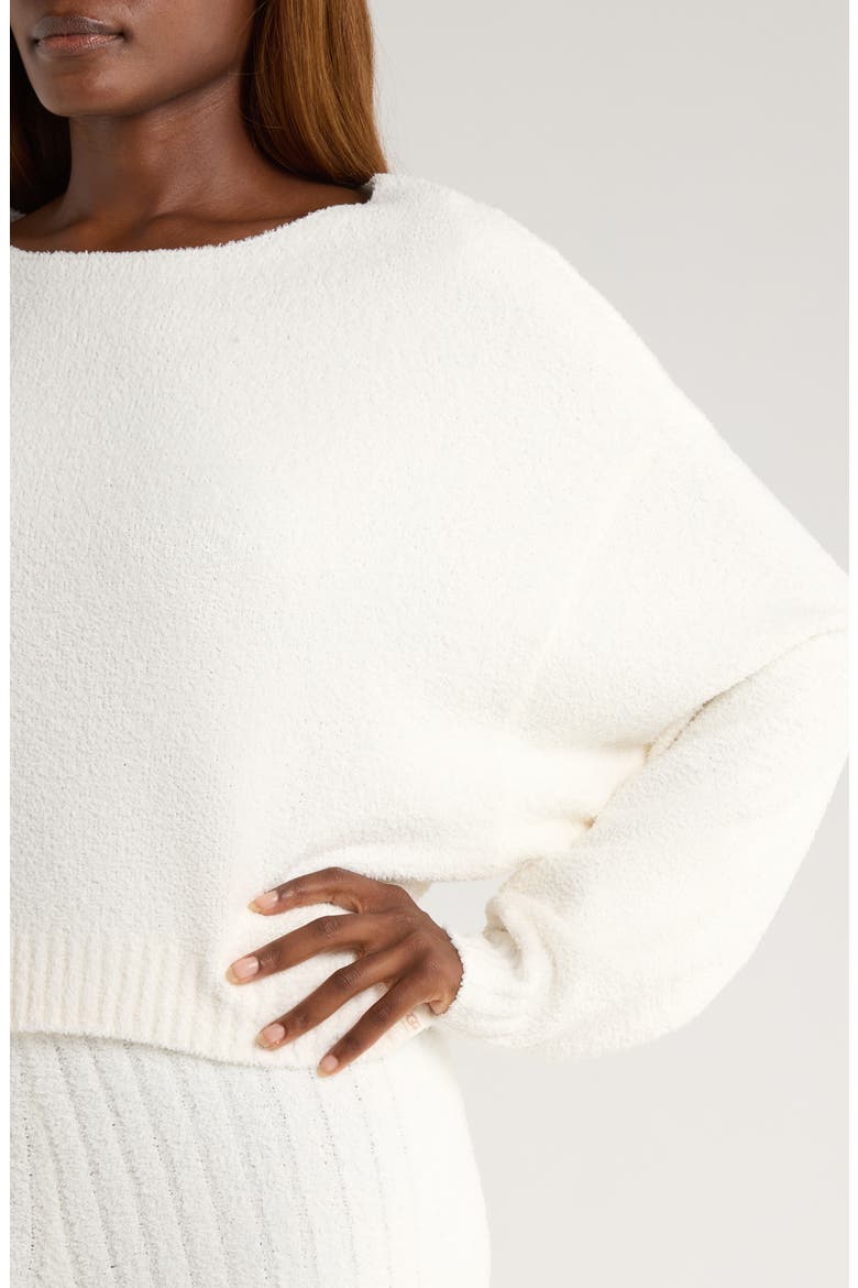 Novalie Slouchy Pullover Lounge Sweater, Alternate, color, CRM