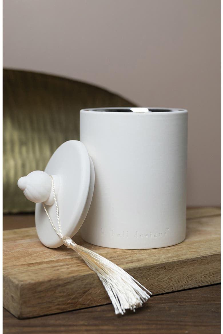 Holiday Spice Ceramic Candle, Alternate, color, COCOA ALMOND