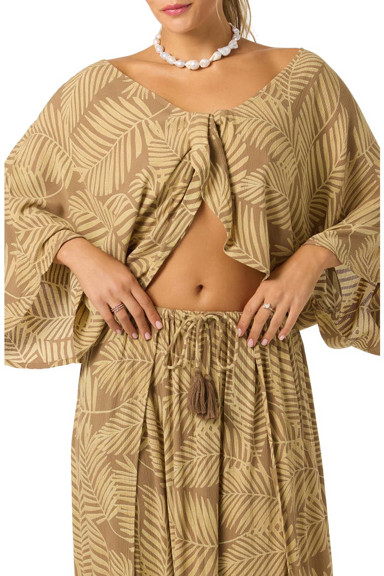 Anna Reversible Cover-Up Top, Alternate, color, DARK KHAKI
