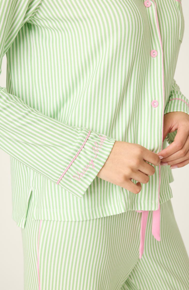 PJ Salvage Pupcation Palm Pajamas, Alternate, color, Kiwi