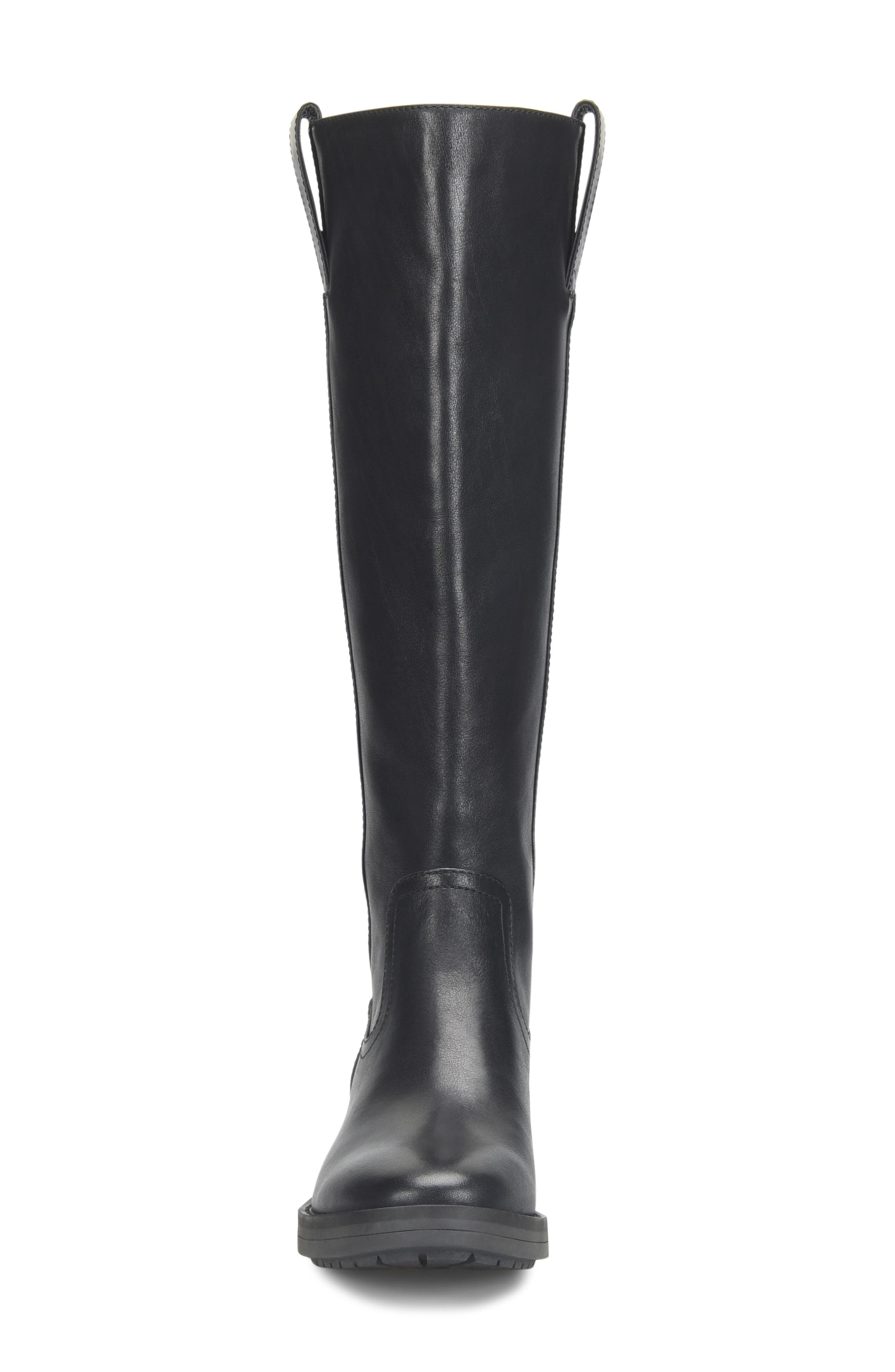 Samantha II Water Resistant Knee High Boot, Alternate, color, BLACK