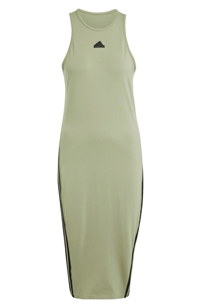 adidas Future Icons 3-Stripes Cotton Knit Dress, Alternate, color, 