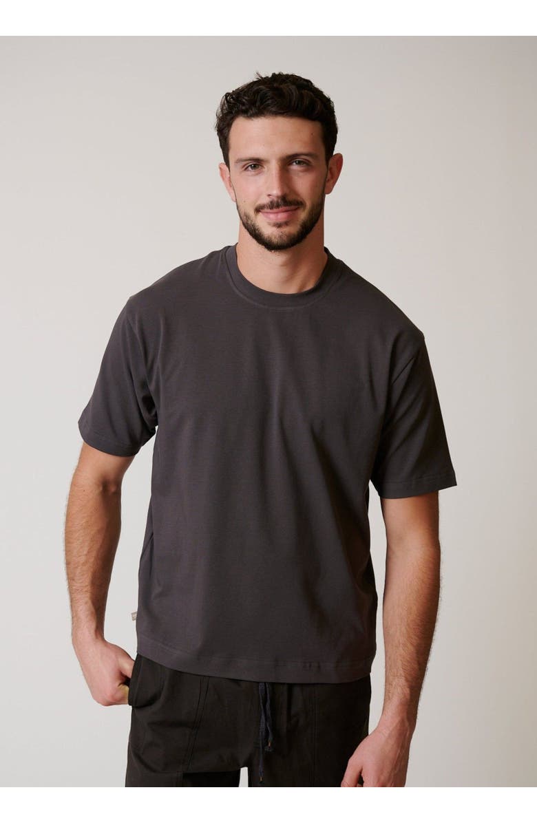 LEISURE LAB Coastal Tee, Main, color, Charcoal