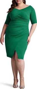 Tadashi Shoji Side Ruched Cocktail Dress