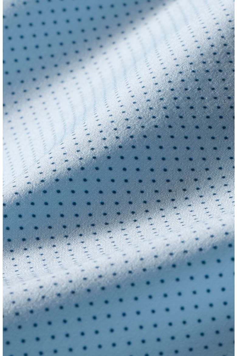 Leeward Short Sleeve Performance Button-Up Shirt, Alternate, color, CLOUD BLUE TONAL MICRO DOT