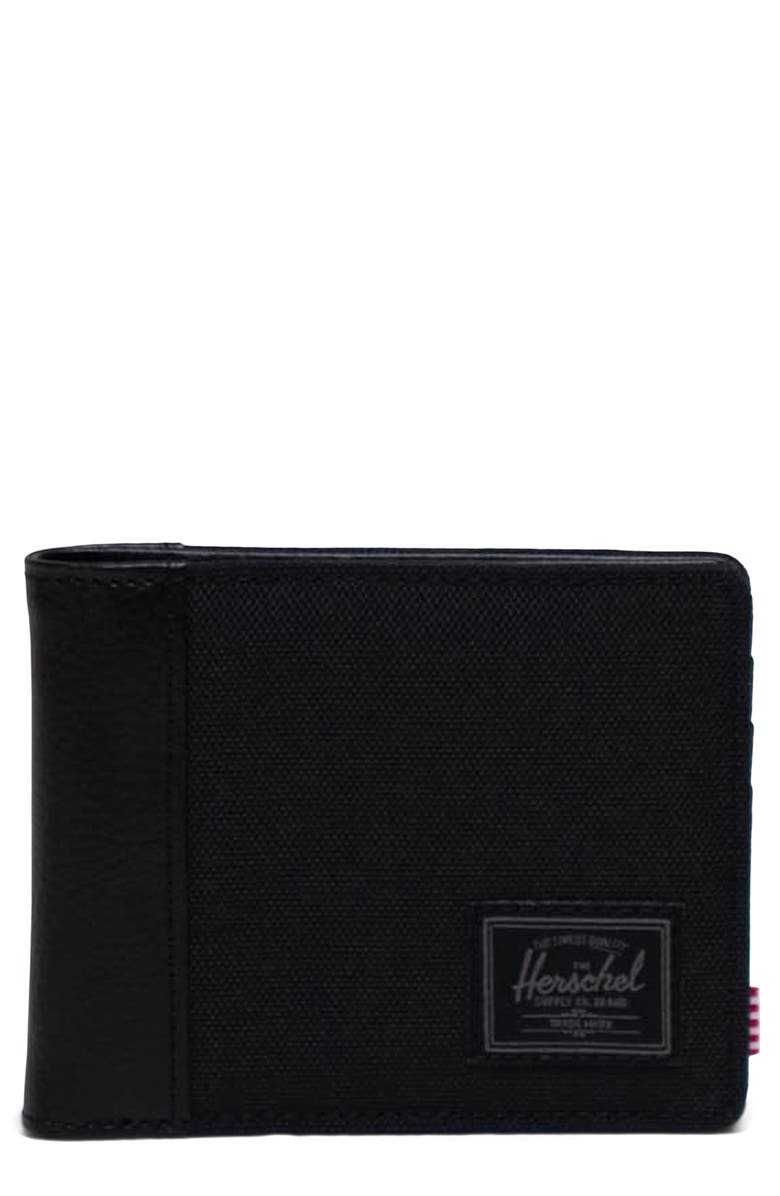 Herschel Supply Co. Hank RFID Bifold Wallet, Main, color, Black Tonal