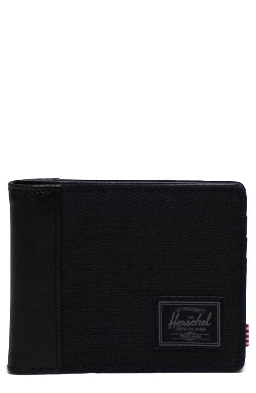 Herschel Supply Co . Hank Rfid Bifold Wallet In Black