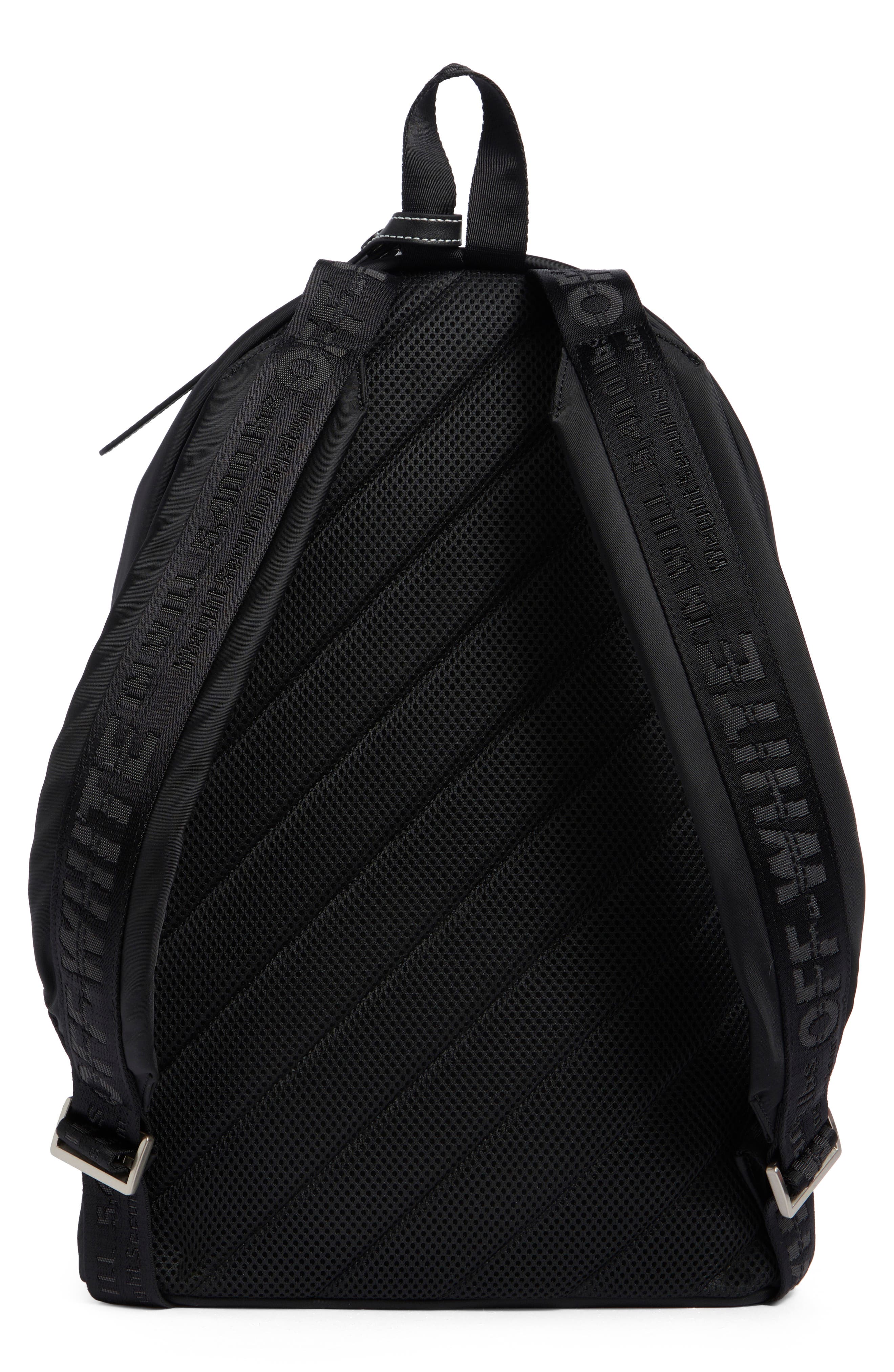 Dome Double Pocket Backpack, Alternate, color, BLACK