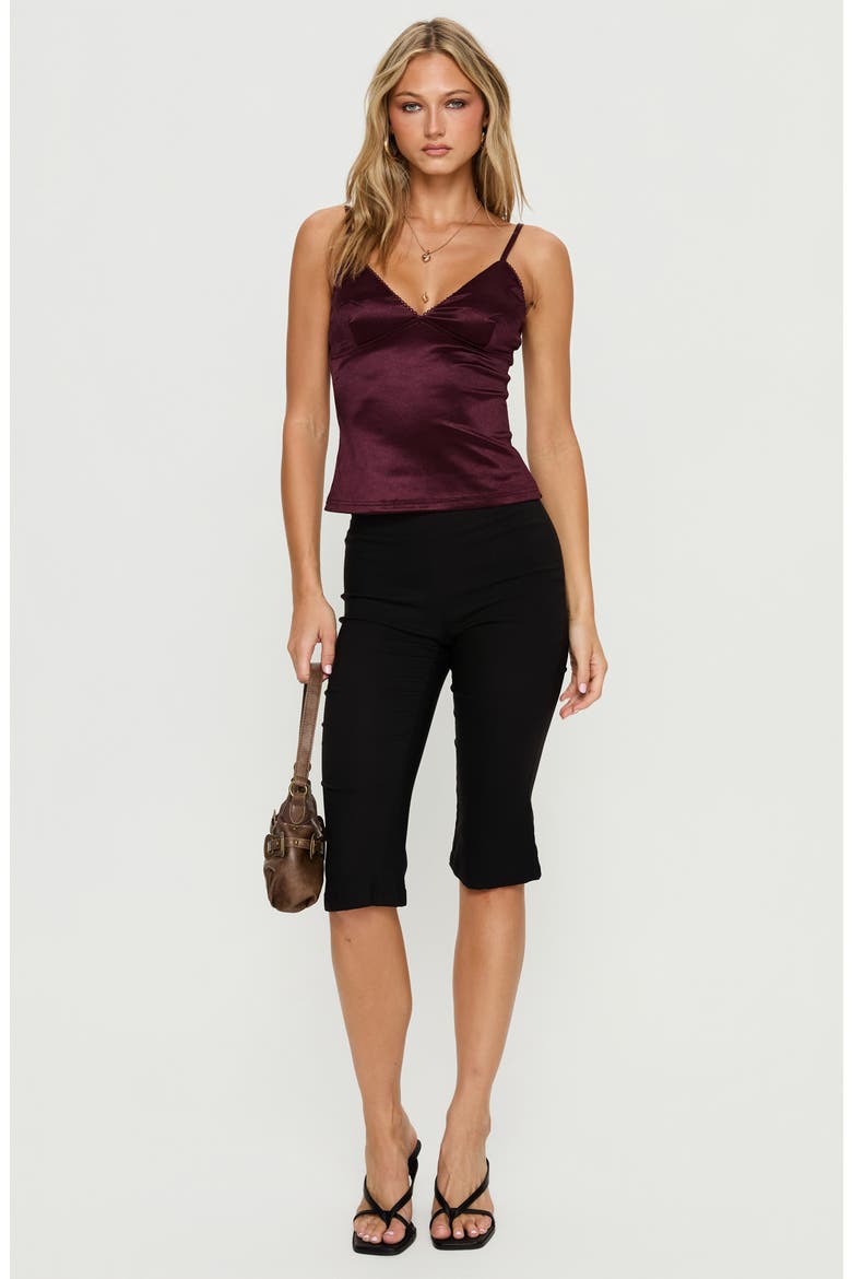 Lunetta Satin Camisole, Alternate, color, BURGUNDY