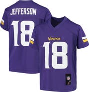 Outerstuff Youth Justin Jefferson Purple Minnesota Vikings Replica Player Jersey