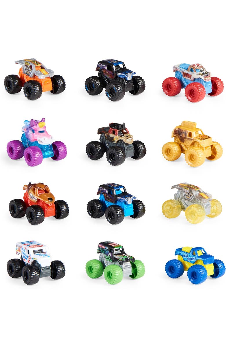 Grave Digger 12 pack Mystery Collectibles Die Cast Vehicles, Main, color, Multi Color