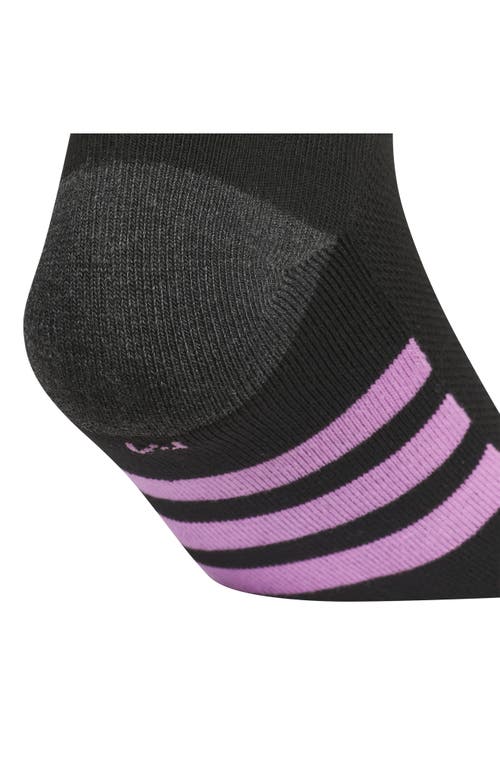 Adidas Originals Adidas Kids' Athletic Cushioned Low Cut Socks In Black/purple/lavender