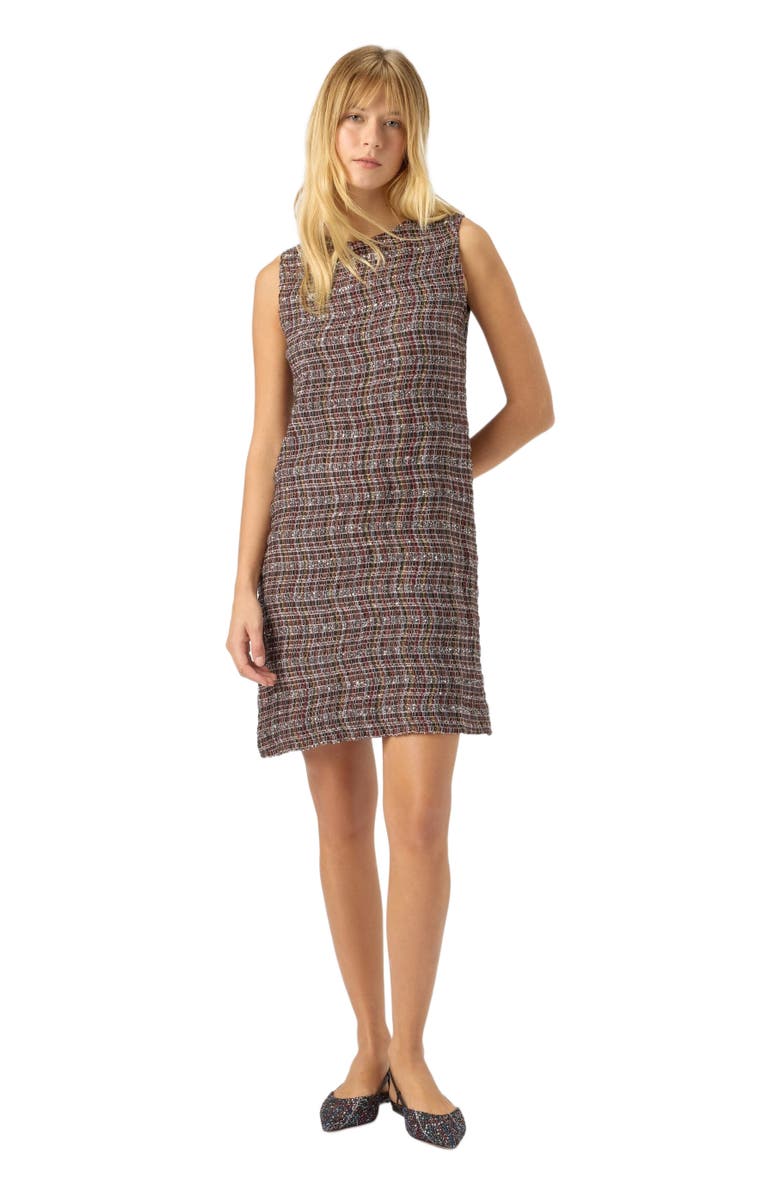 Missoni Mini Dress With Check Pattern, Main, color, Pink  & Brown