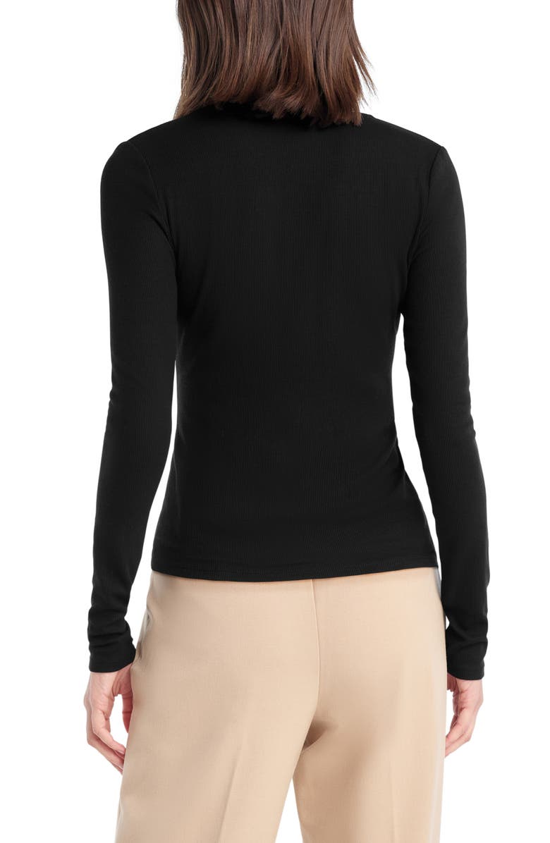 Favorite Daughter The Good Luck Long Sleeve Rib Top, Alternate, color, Black