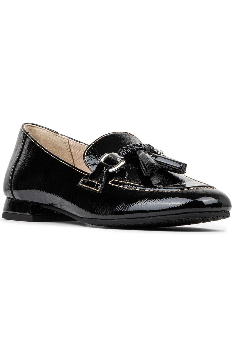 Donald Pliner Tassel Loafer, Main, color, Black