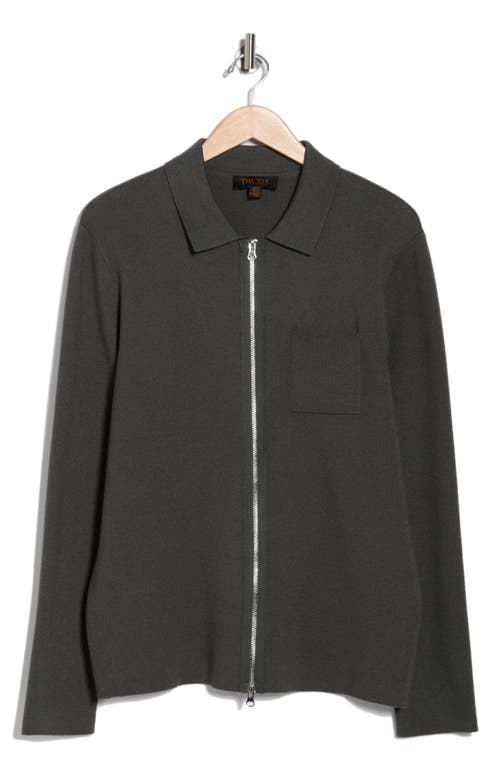 Truth Zip Sweater In Black